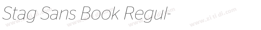Stag Sans Book Regul字体转换